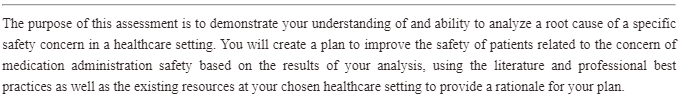 NURS FPX4020 Capella Root Cause Analysis and Safety Improvement Plan ...