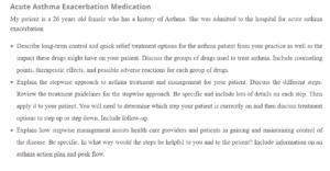 Acute Asthma Exacerbation Medication