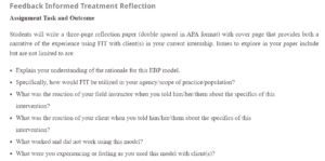 Feedback Informed Treatment Reflection