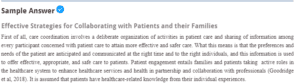 Effective Strategies for Collaborating with Patients and their Families