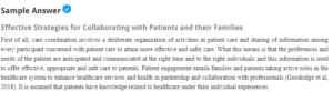 Effective Strategies for Collaborating with Patients and their Families