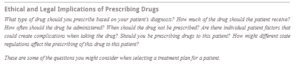 Ethical and Legal Implications of Prescribing Drugs-