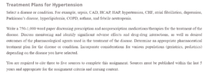 Treatment Plans for Hypertension