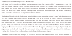 An Analysis of the Sally Anne Case Study