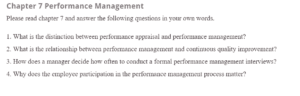 Chapter 7 Performance Management