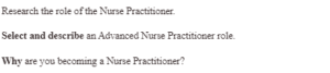 Role of the Nurse Practitioner