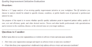 Quality Improvement Initiative Evaluation