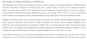 The Impact of Nurse Staffing on Healthcare