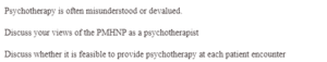 The PMHNP As A Psychotherapist