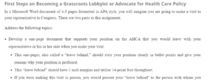 First Steps on Becoming a Grassroots Lobbyist or Advocate for Health Care Policy