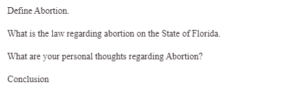 The Law in the State of Florida on Abortion